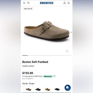 Boston Soft Footbed Suede Leather - Taupe